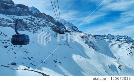 Interlaken, Switzerland - March 18 2023: Surrounding View of Mountanious Interlaken Interlaken, Switzerland - March 18 2023: Surrounding View of Mountanious Interlaken 135673038