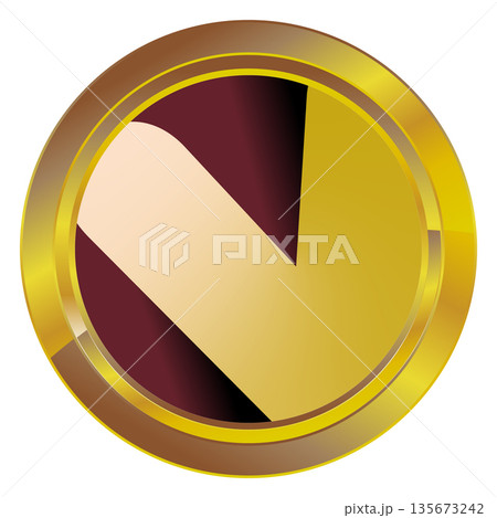 Gold label on a white background Gold label on a white background 135673242