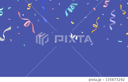 A colorful confetti pattern background with zigzag lines, perfect for celebrations. Festive decoration vector illustration. A colorful confetti pattern background with zigzag lines, perfect for celebrations. Festive decoration vector illustration. 135673292