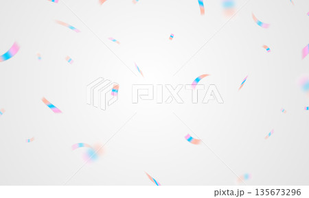 Light effect and zigzag ribbon falling from above on beam, swirl vector. Light effect and zigzag ribbon falling from above on beam, swirl vector. 135673296