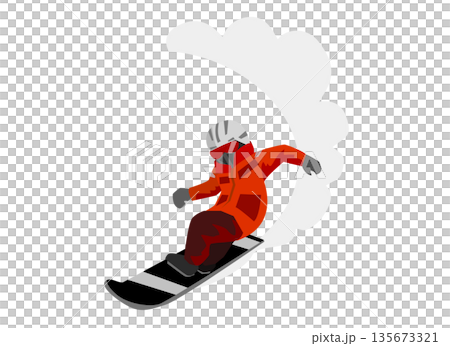 Snowboarder illustration 135673321