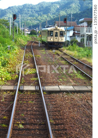 京都丹後鉄道宮福線の風景　レールバス気動車（KTR700型） 135677560