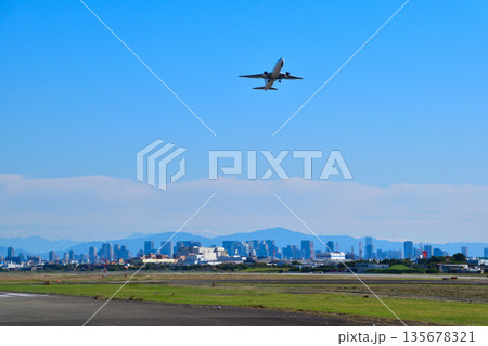 大阪空港　離陸 135678321