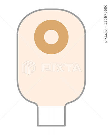 ストーマ用装具のイラスト 135679606