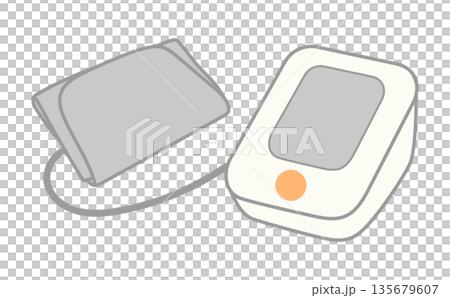 シンプルな血圧計のイラスト 135679607