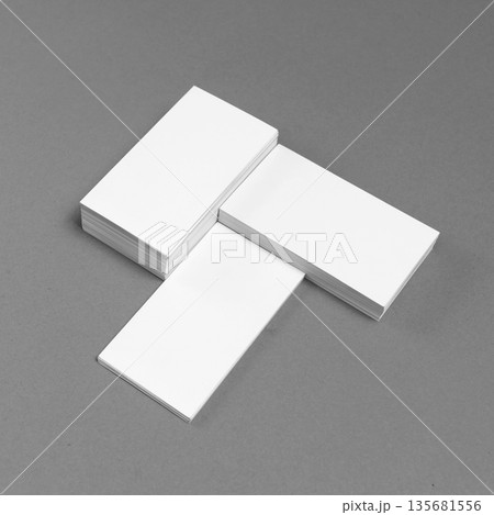 Blank business cards Blank business cards 135681556