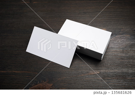 Blank business cards Blank business cards 135681626