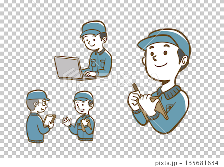 作業員の仕事風景 135681634