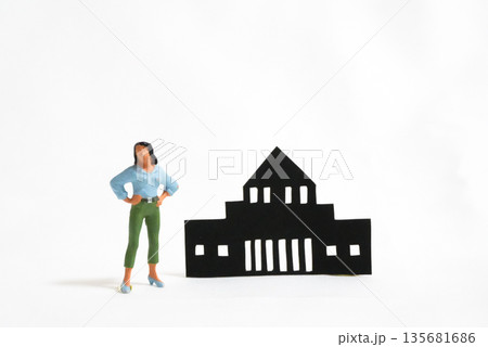 女性議員と国会議事堂② 女性議員と国会議事堂② 135681686