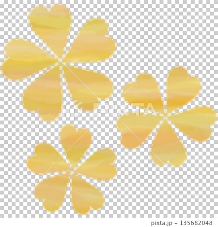 Beautiful watercolor flower icon image illustration 135682048