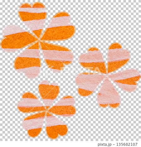 美麗的水彩花圖示圖像插圖 135682107