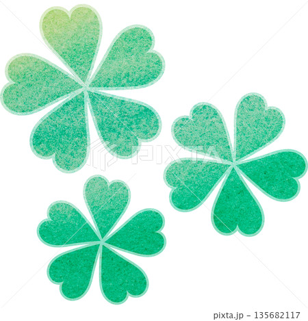 綺麗な水彩模様の花型のアイコンのイメージのイラスト 135682117