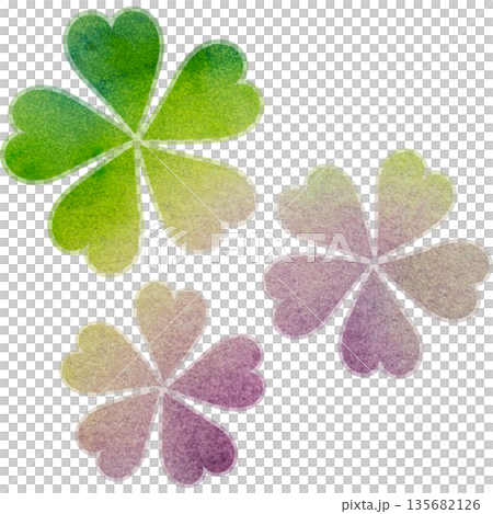 美麗的水彩花圖示圖像插圖 美麗的水彩花圖示圖像插圖 135682126