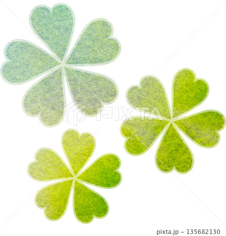 綺麗な水彩模様の花型のアイコンのイメージのイラスト 135682130