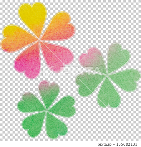 美麗的水彩花圖示圖像插圖 美麗的水彩花圖示圖像插圖 135682133