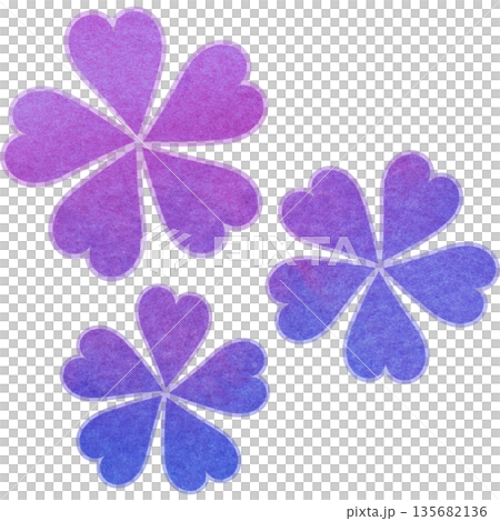 美麗的水彩花圖示圖像插圖 美麗的水彩花圖示圖像插圖 135682136