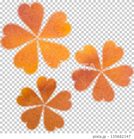 美麗的水彩花圖示圖像插圖 美麗的水彩花圖示圖像插圖 135682147