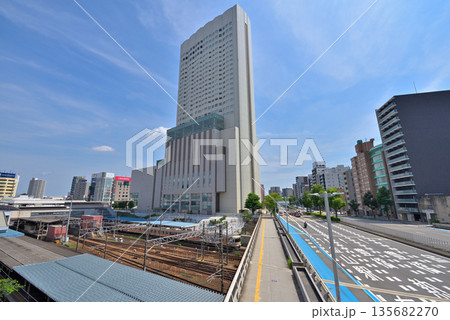 《愛知県)名古屋都市風景 中区金山 伏見通と金山南ビル 《愛知県)名古屋都市風景 中区金山 伏見通と金山南ビル 135682270