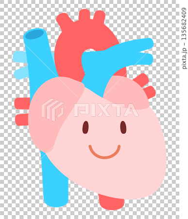 cute heart character 135682409