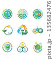 Comprehensive Vector Icon Set for Renewable Energy, ESG, and Sustainability Concepts 135682476