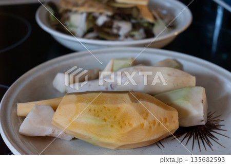 Rutabaga, root cabbage or swede is a hardy vegetable rich in vitamin C 135682593