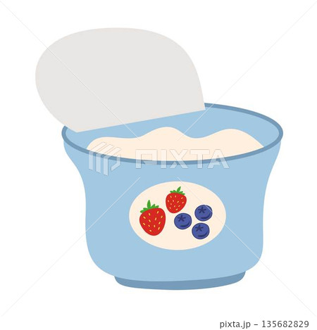Berries Yogurt Cup, breakfast, dessert Berries Yogurt Cup, breakfast, dessert 135682829