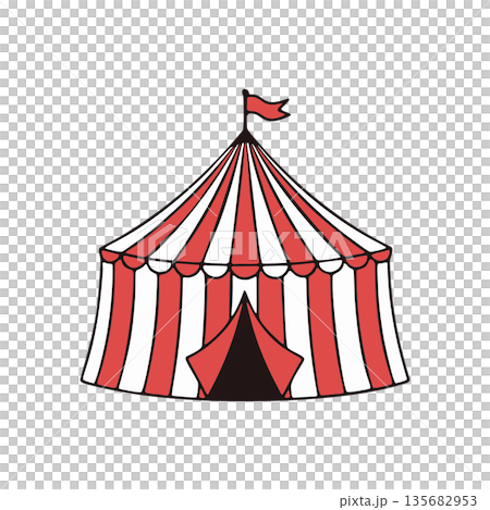 Circus tent simple icon Circus tent simple icon 135682953