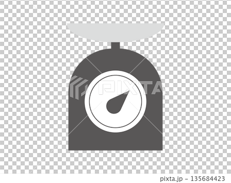計量器のアイコンのイラスト 135684423