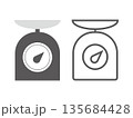計量器のアイコンのイラストのセット 135684428