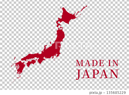 「MADE IN JAPAN」イラスト素材 「MADE IN JAPAN」イラスト素材 135685229