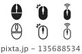 パソコン用マウスのアイコンイラスト 135688534