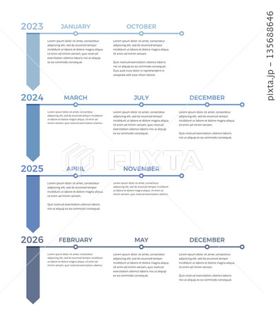 Vertical Timeline Infographics 135688646