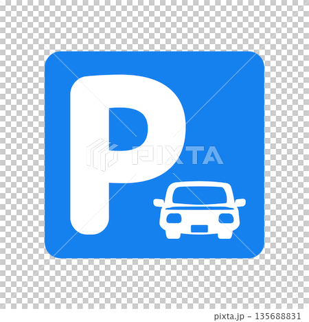 停車場、停車、汽車插圖 135688831