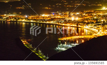 Cape San Antonio, coast at night, Spain Cape San Antonio, coast at night, Spain 135691585