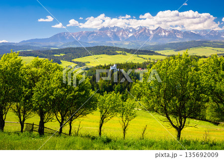 Panorama of high Tatra mountains. Poland Panorama of high Tatra mountains. Poland 135692009