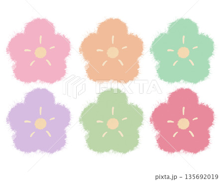 和風、和紙っぽい花 135692019