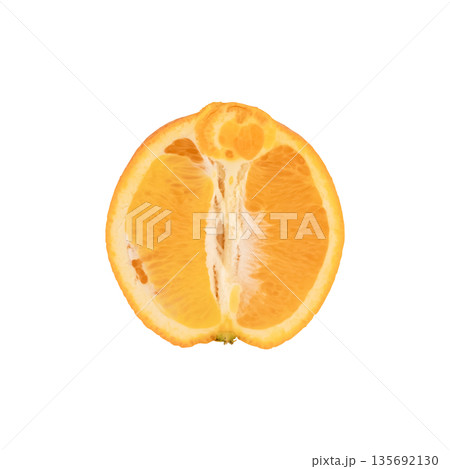 slices and a whole orange on an isolated background slices and a whole orange on an isolated background 135692130