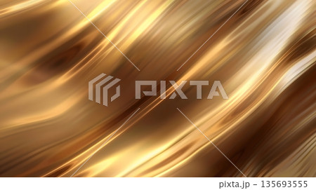 Shimmering Gold-to-Bronze Gradient in Sophisticated Metallic Composition for Premium Visuals 135693555