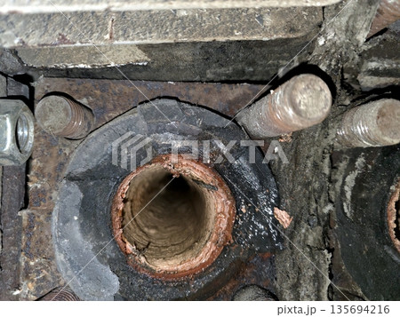 Limescale Deposits Are Present in a Pipe Under a Specific Location Within an Infrastructure System 135694216