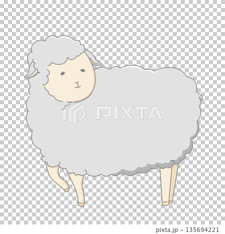 Cute sheep illustration Cute sheep illustration 135694221
