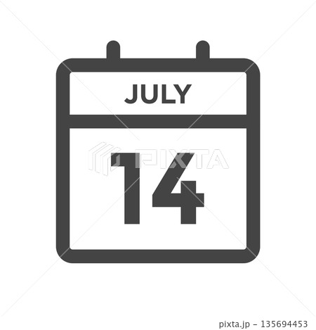 July 14 Calendar Day or Calender Date for Deadlines or Appointment 135694453