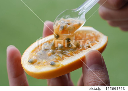 パッションフルーツの一種「ミズレモン」 135695768