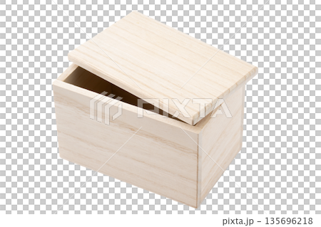 透明背景上的簡單泡桐盒（png） 135696218