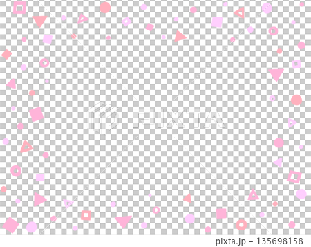 粉紅色可愛圖案相框 135698158