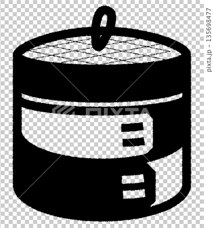 Simple steamer illustration 2 - monochrome Simple steamer illustration 2 - monochrome 135698477