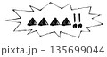 暴力的な言葉・悪口・罵倒・絶叫のイメージふきだし 135699044