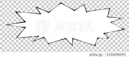 暴力的な言葉・悪口・罵倒・絶叫のイメージふきだし 135699045