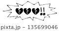暴力的な言葉・悪口・罵倒・絶叫のイメージふきだし 135699046