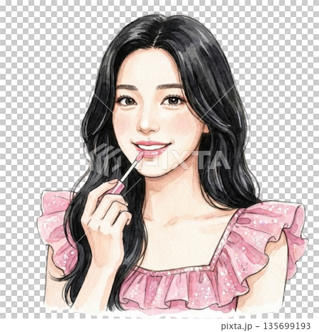 韓國偶像風格女性化妝 韓國偶像風格女性化妝 135699193