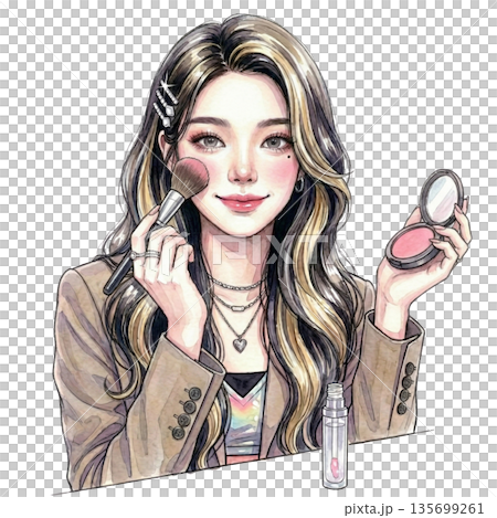 韓國偶像塗腮紅 135699261